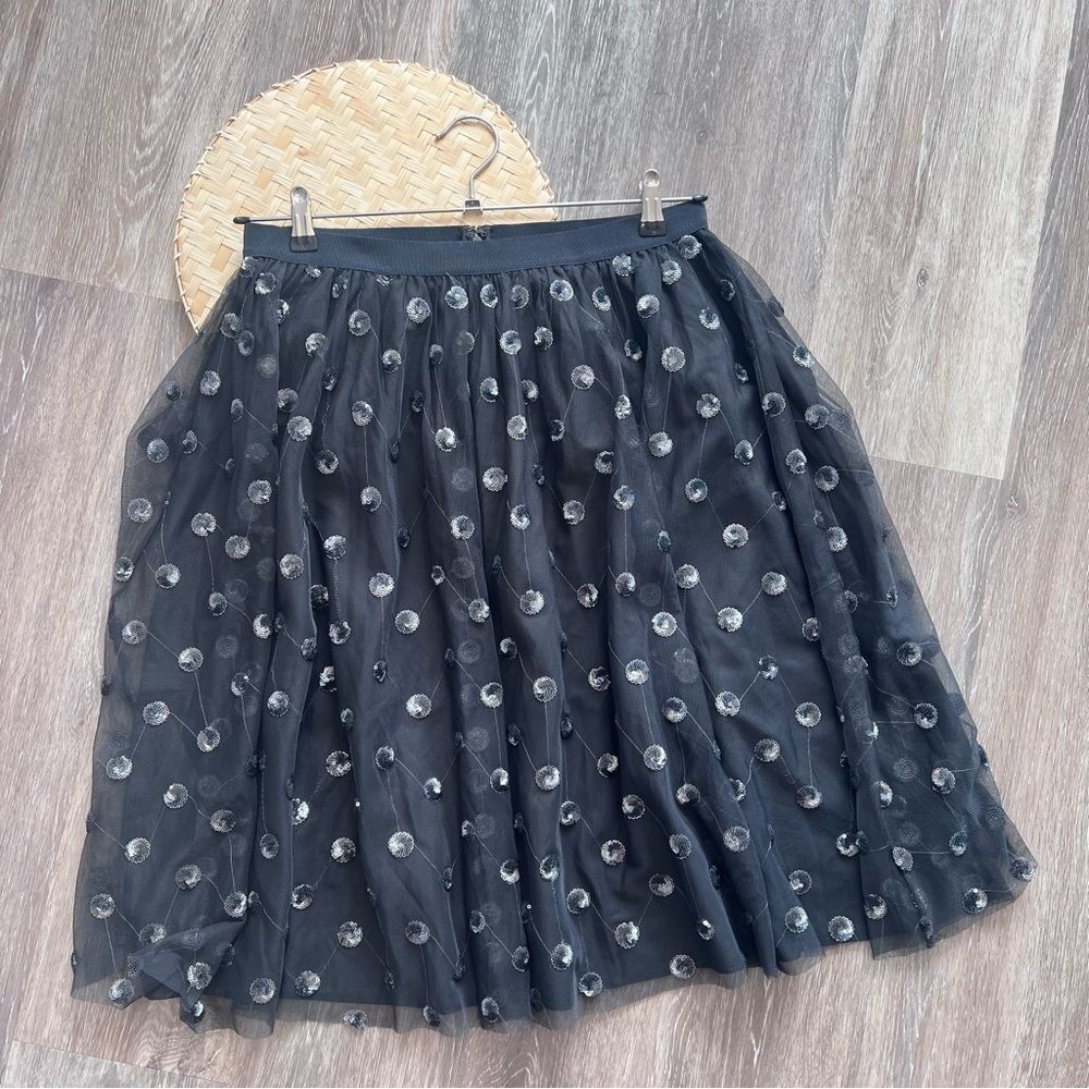 NWT Ann Taylor sequin tulle skirt womens‎ size M - Picture 2 of 7